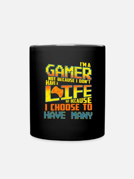 Ich bin ein Gamer - Tasse einfarbig - Schwarz