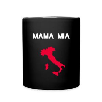 Mamma Mia Mama Mia Italy Shirt - Full Colour Mug - black - Front