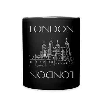 Tower of London - Tasse einfarbig - Schwarz - Vorne