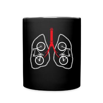 Cadeau de maillot de cyclisme - Mug uni - noir - Devant