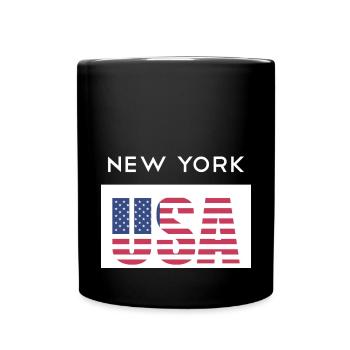 New York, États-Unis, États-Unis T-shirt NYC - Mug uni - noir - Devant