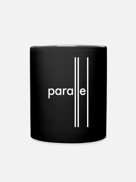 Parallel - Tasse einfarbig - Schwarz