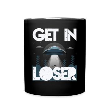 Alien UFO Shirt For Extraterrestrial Life - Full Colour Mug - black - Front