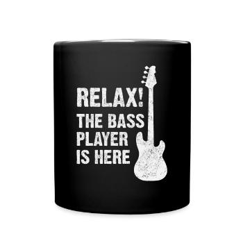 Bass guitarist - Full Colour Mug - black - Front