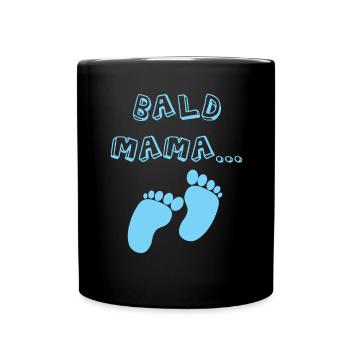 Bientôt maman naissance bébé garçon grossesse - Mug uni - noir - Devant