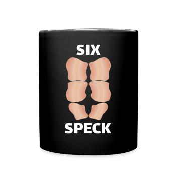 Sixspeck Washboard Belly T Shirt Sixpack Bacon - Full Colour Mug - black - Front