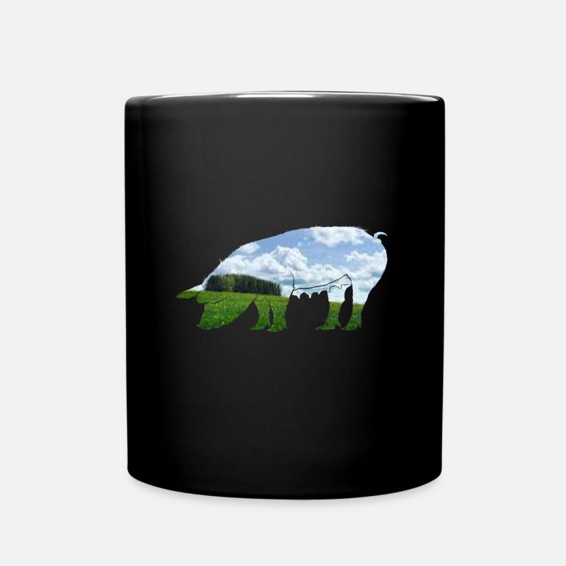 Motif cochon cool comme idée cadeau - Mug uni - noir