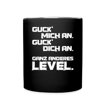 Look at me at a different level of cool - Full Colour Mug - black - Front