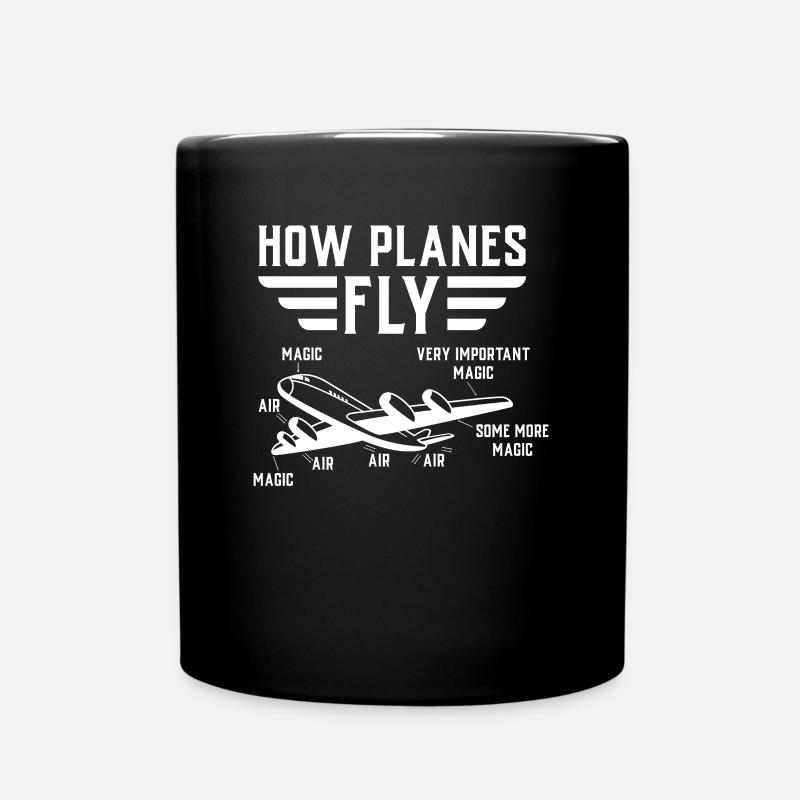 Comment les avions volent - Mug uni - noir