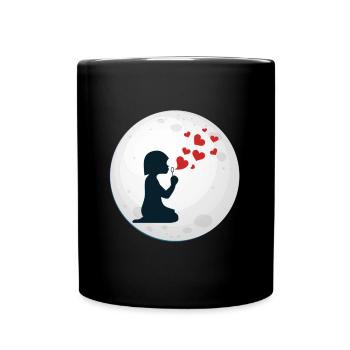Girlinthemoon - Tasse einfarbig - Schwarz - Vorne
