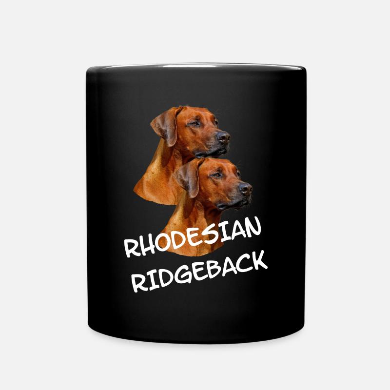 Rhodesian Ridgeback Hunde - Tasse einfarbig - Schwarz