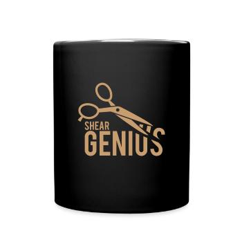 Schere - Tasse einfarbig - Schwarz - Vorne