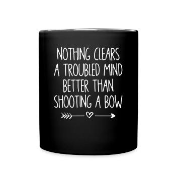Archery 009 - Tasse einfarbig - Schwarz - Vorne