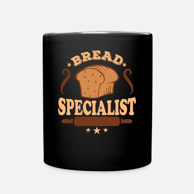 Brot Spezialist Bäcker Geschenkidee - Tasse einfarbig - Schwarz
