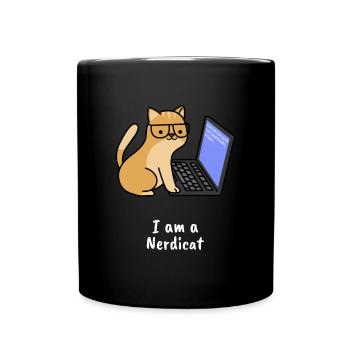 Nerdicat Computer Scientist Programmation Nerd Coding - Mug uni - noir - Devant