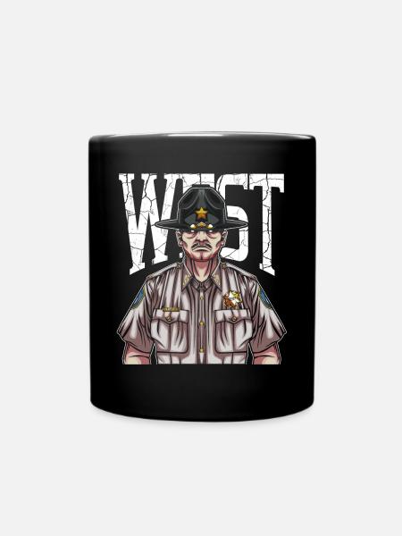 Sheriff - Tasse einfarbig - Schwarz