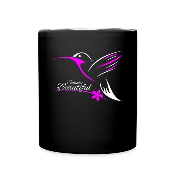 Kolibri - Tasse einfarbig - Schwarz - Vorne