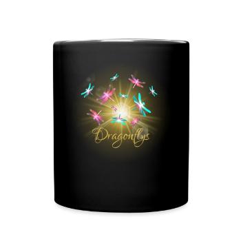 dragonfly Libelle - Tasse einfarbig - Schwarz - Vorne