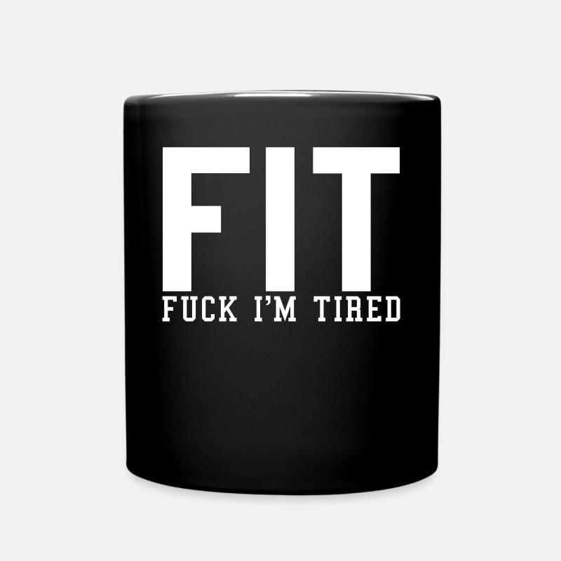 Untrained funny humor joke - Full Colour Mug - black