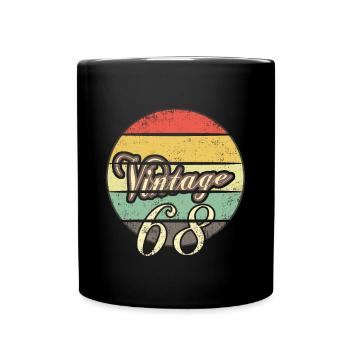 Vintage 68s - Full Colour Mug - black - Front