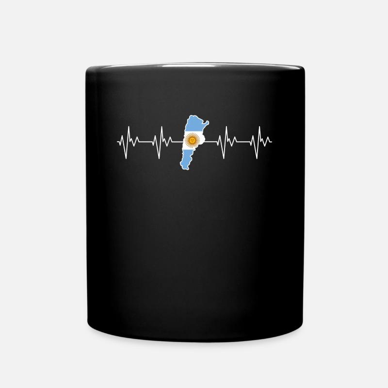 Argentinien - Tasse einfarbig - Schwarz