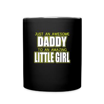 juste un génial papa chemise père fille - Mug uni - noir - Devant