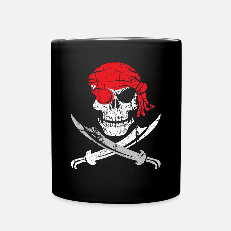 Pirat - Tasse einfarbig - Schwarz