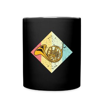 Horn - Tasse einfarbig - Schwarz - Vorne