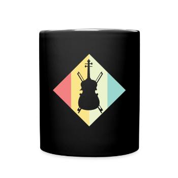 Kontrabass - Tasse einfarbig - Schwarz - Vorne
