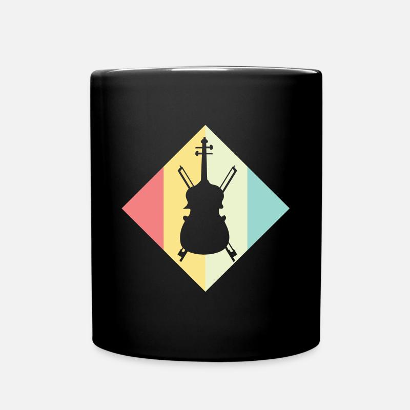 double bass - Full Colour Mug - black