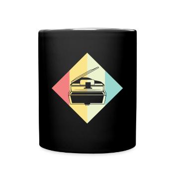 piano - Mug uni - noir - Devant