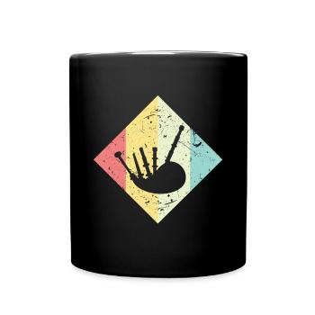 Dudelsack - Tasse einfarbig - Schwarz - Vorne