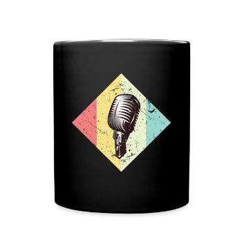 microphone - Full Colour Mug - black - Front