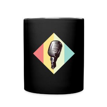microphone - Full Colour Mug - black - Front