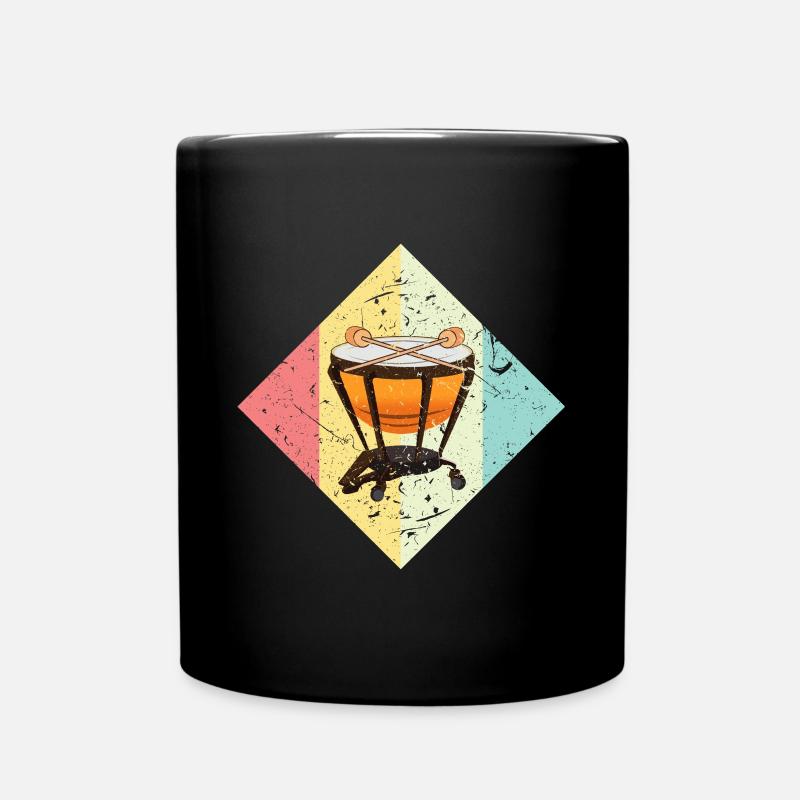 Orchester Trommeln - Tasse einfarbig - Schwarz