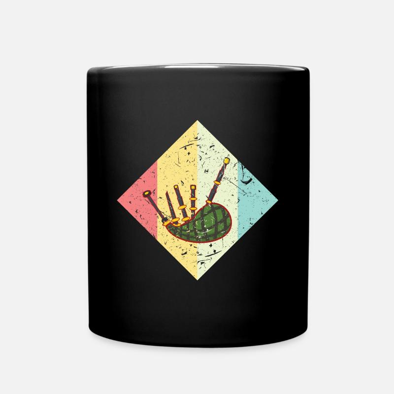 bagpipes - Full Colour Mug - black
