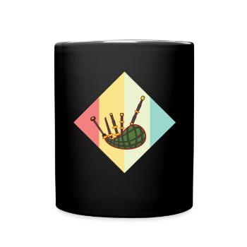 Dudelsack - Tasse einfarbig - Schwarz - Vorne