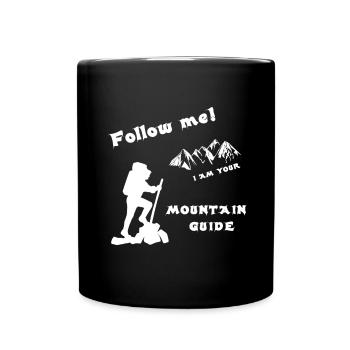Follow me - Tasse einfarbig - Schwarz - Vorne