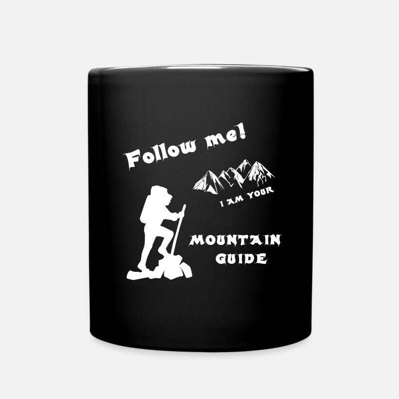 Follow me - Tasse einfarbig - Schwarz