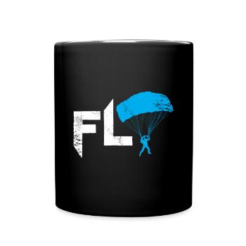 Fly Parachute Cadeau de Noël - Mug uni - noir - Devant
