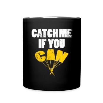 Attrape moi si tu peux Parachute Springer - Mug uni - noir - Devant