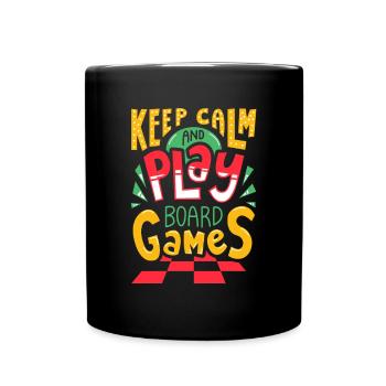 Play Board Games - Full Colour Mug - black - Front