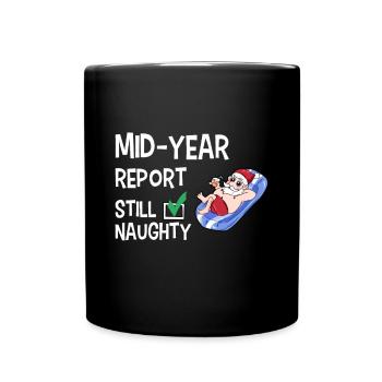 naughty santa June July Août Été Mid-Year - Mug uni - noir - Devant