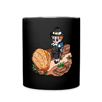 Camino de Santiago Way of St. James hikers pilgrims - Full Colour Mug - black - Front