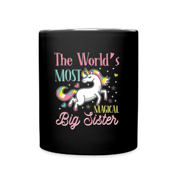 The World's most magical big Sister - Full Colour Mug - black - Front