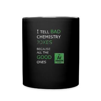 Argon Chemie - Tasse einfarbig - Schwarz - Vorne