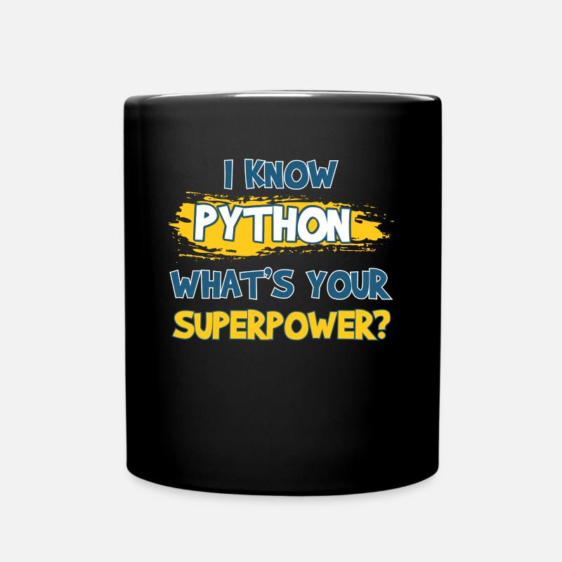 Programmierer Python - Tasse einfarbig - Schwarz