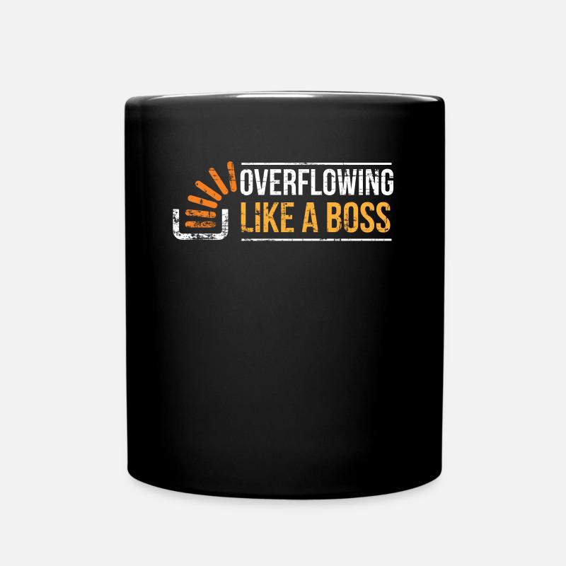 Stackoverflow Programmierer - Tasse einfarbig - Schwarz