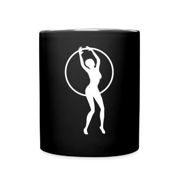 Hula Hoop Hooping Dance Tire Shirt Gift - Full Colour Mug - black - Front