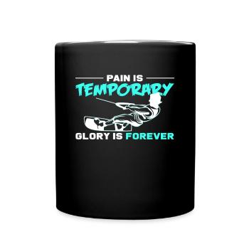 Wakeboarding - Tasse einfarbig - Schwarz - Vorne